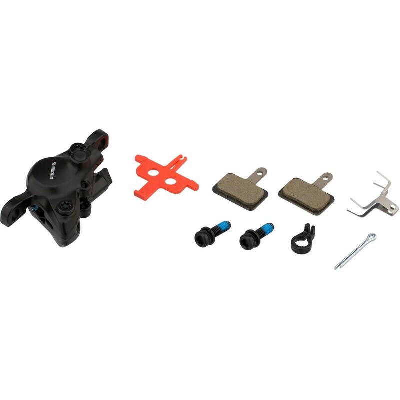 Etrier frână hidraulic Shimano BR-MT200, 2 pistoni, ulei mineral, negru.