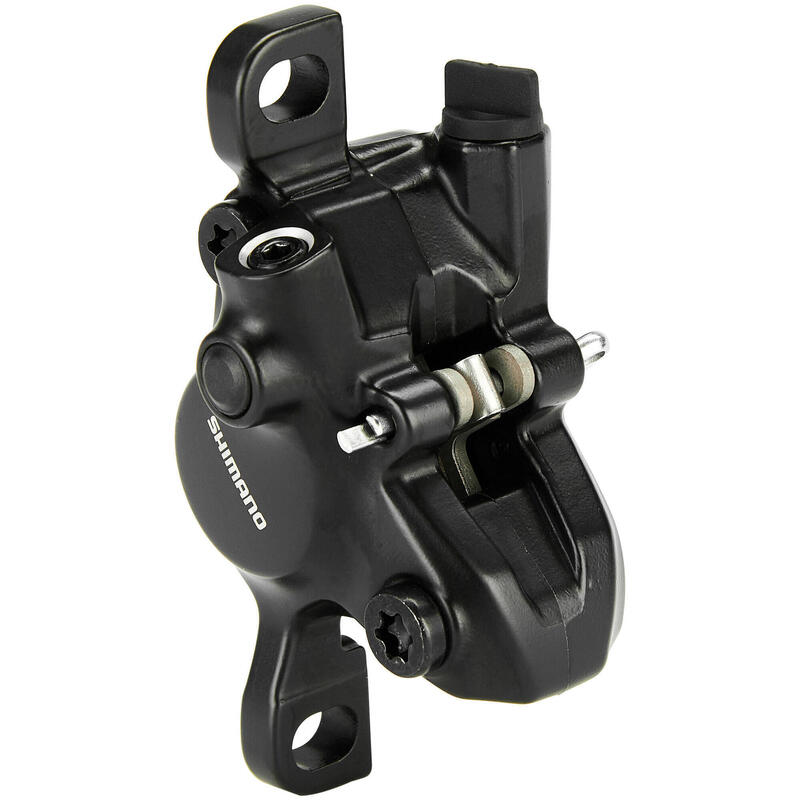 Etrier frână hidraulic Shimano BR-MT200, 2 pistoni, ulei mineral, negru.