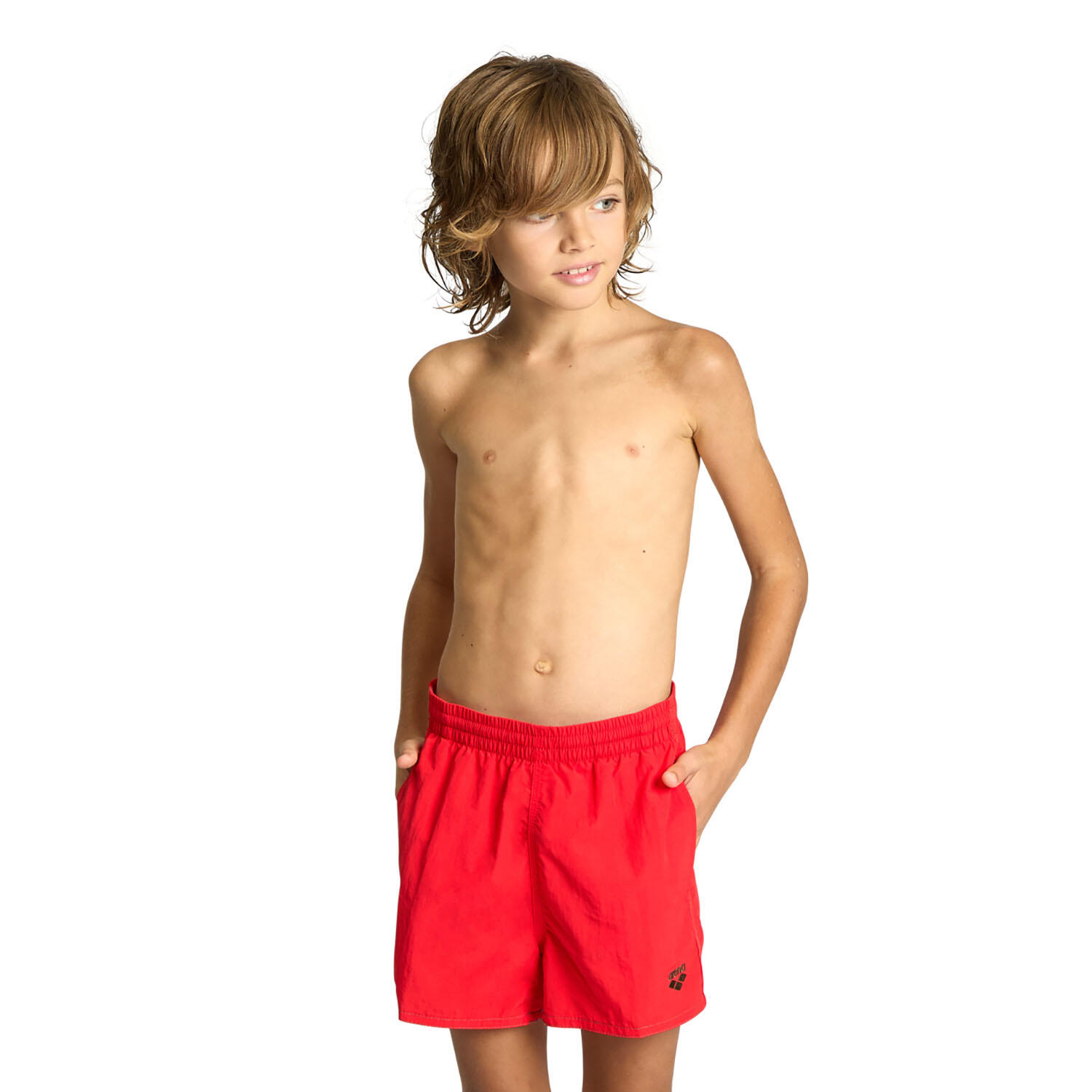 Arena - Shorts De Bain Garçon - Bywayx Youth R - Maillot De Bain 1 Pièce - Rouge|vert - Decathlon