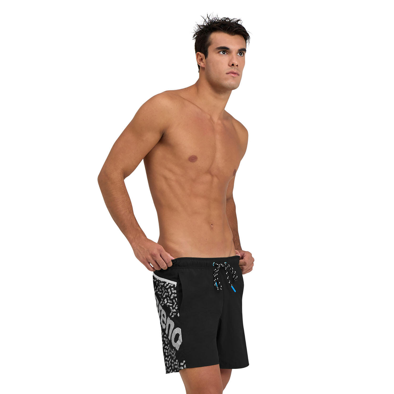 Arena - Shorts De Bain Homme - Pro_file Logo - Maillot De Bain 1 Pièce - Blanc|noir - 48 Xl - Decathlon