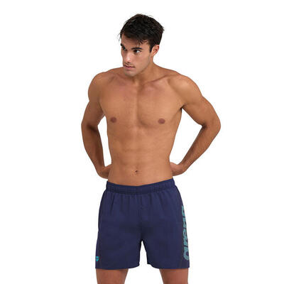 Arena Herren Fundamentals Logo R Boxershorts - Marineblau/Türkis - Größe XL