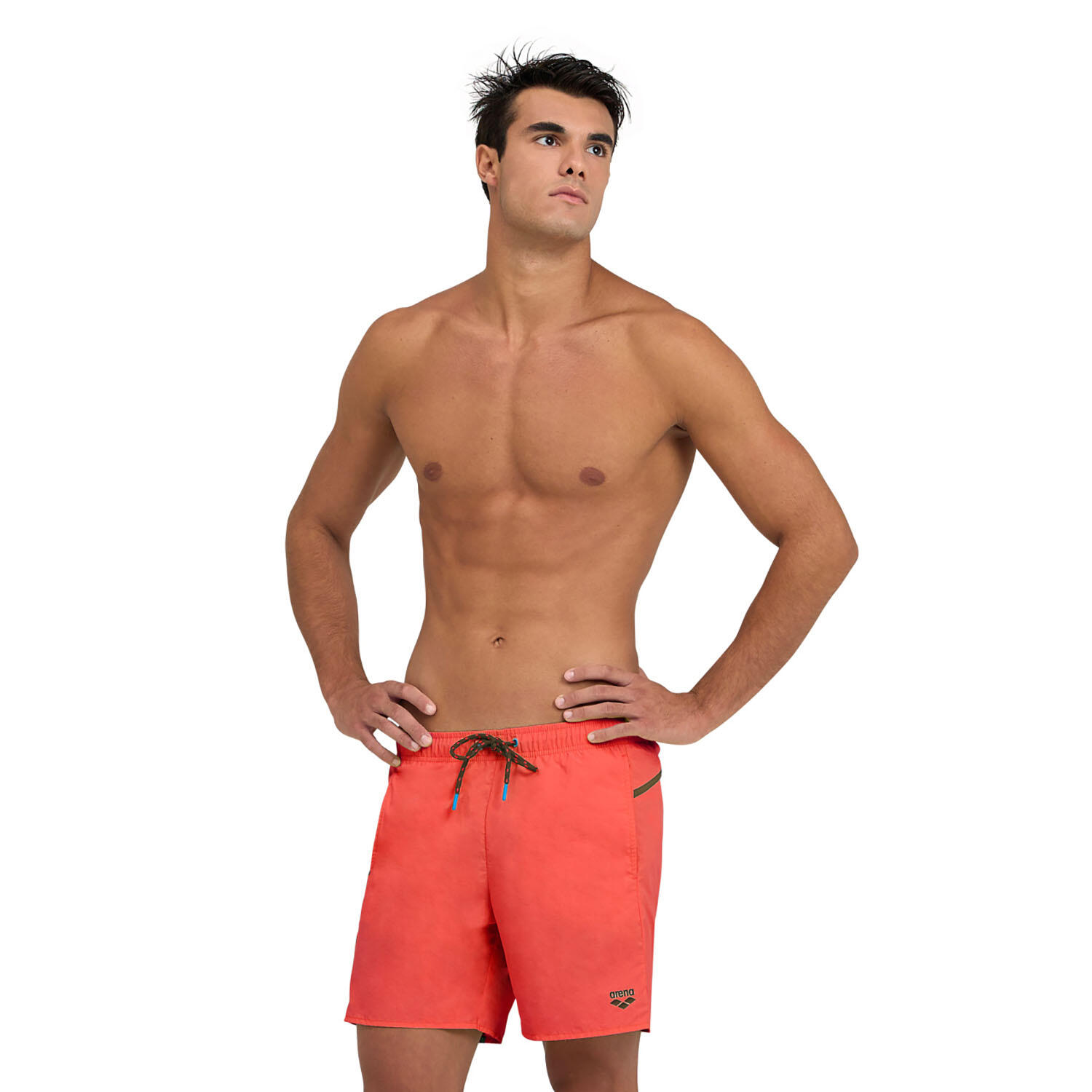 Arena - Shorts De Bain Homme - Pro_file Logo - Maillot De Bain 1 Pièce - Rouge|vert - 52 2xl - Decathlon