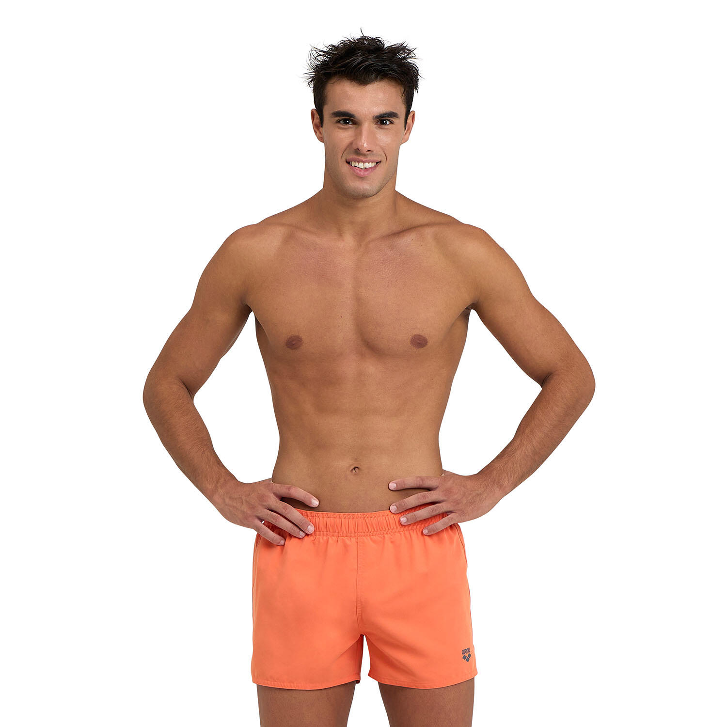 Arena - Shorts De Bain Homme - Fundamentals X-short R - Maillot De Bain 1 Pièce - Gris|orange - 48 Xl - Decathlon