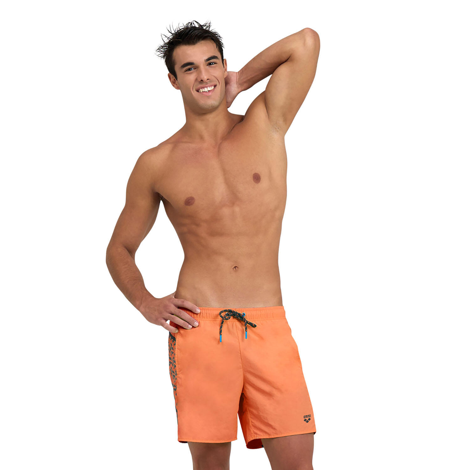 Arena - Shorts De Bain Homme - Pro_file Logo - Maillot De Bain 1 Pièce - Gris|orange - 48 Xl - Decathlon