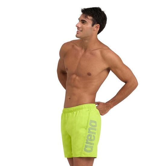 Arena Herren-Boxershorts mit Logo R (Sage/Fluo Red) – Größe XL