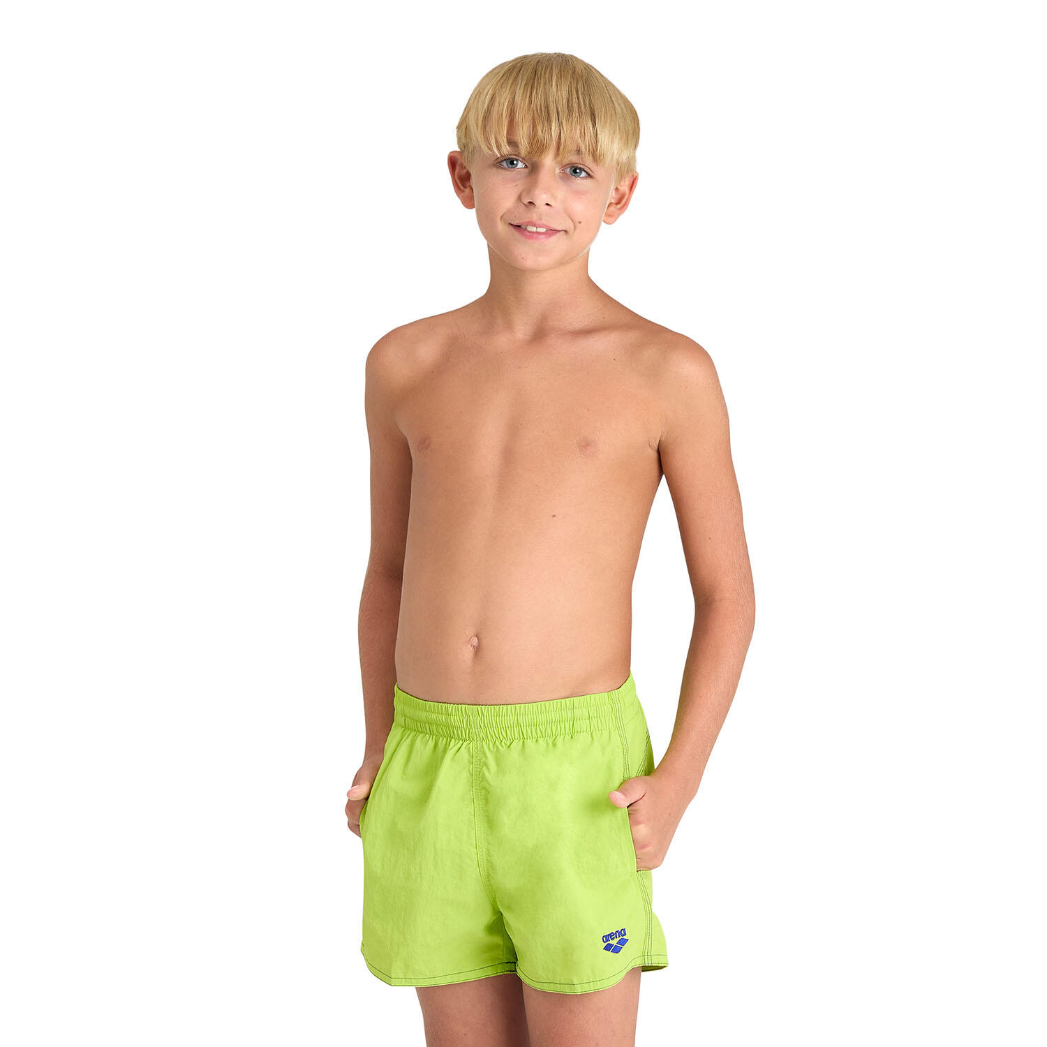 Arena - Shorts De Bain Garçon - Bywayx Youth R - Maillot De Bain 1 Pièce - Bleu|vert - Decathlon