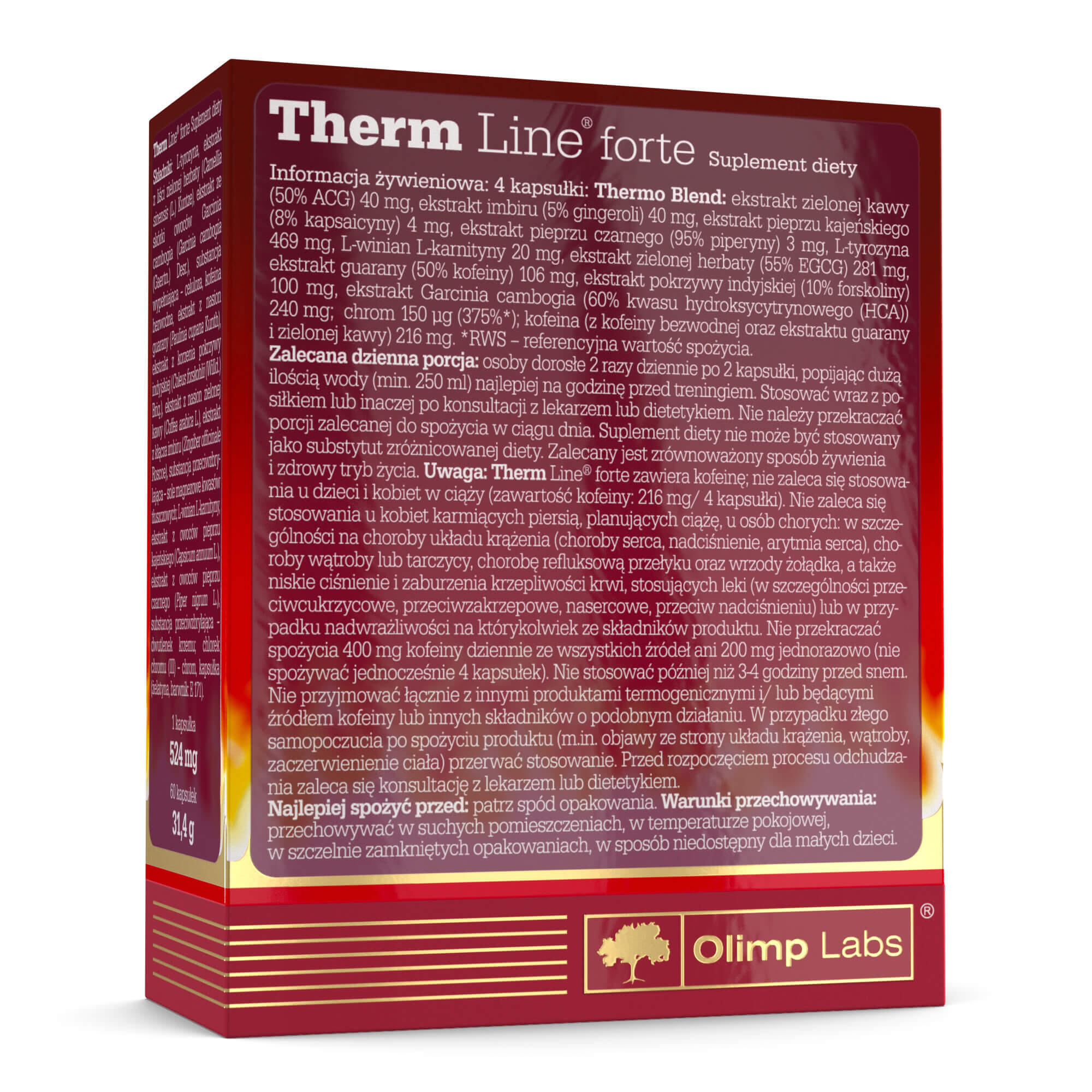 Spalacz tłuszczu Olimp Therm Line® Forte New Formula - 60 Kapsułek 2/4