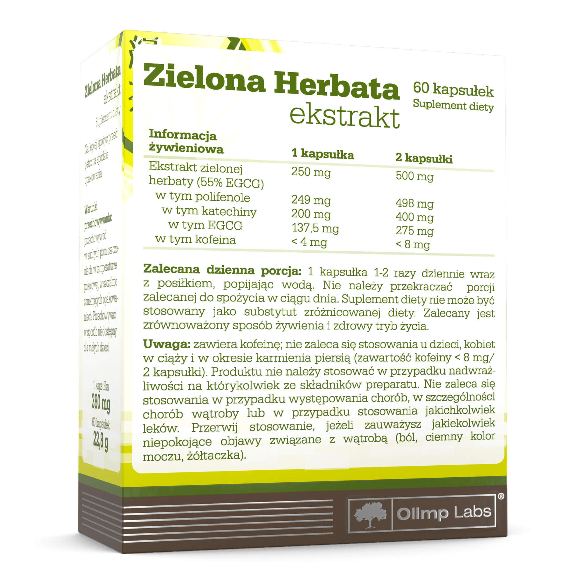 Zielona Herbata Olimp - 60 Kapsułek 2/4