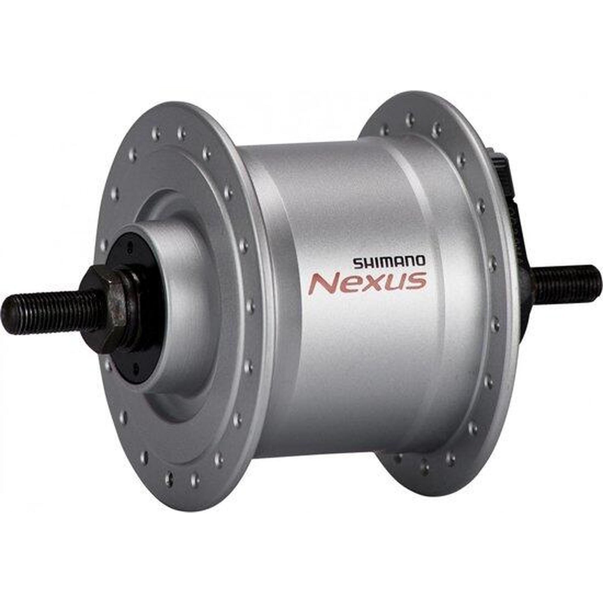 Dynamo W Piaście Nexus Dh-C6000-3R 3 Watt 36 Otworów - Hamulce Rolkowe - Srebrne