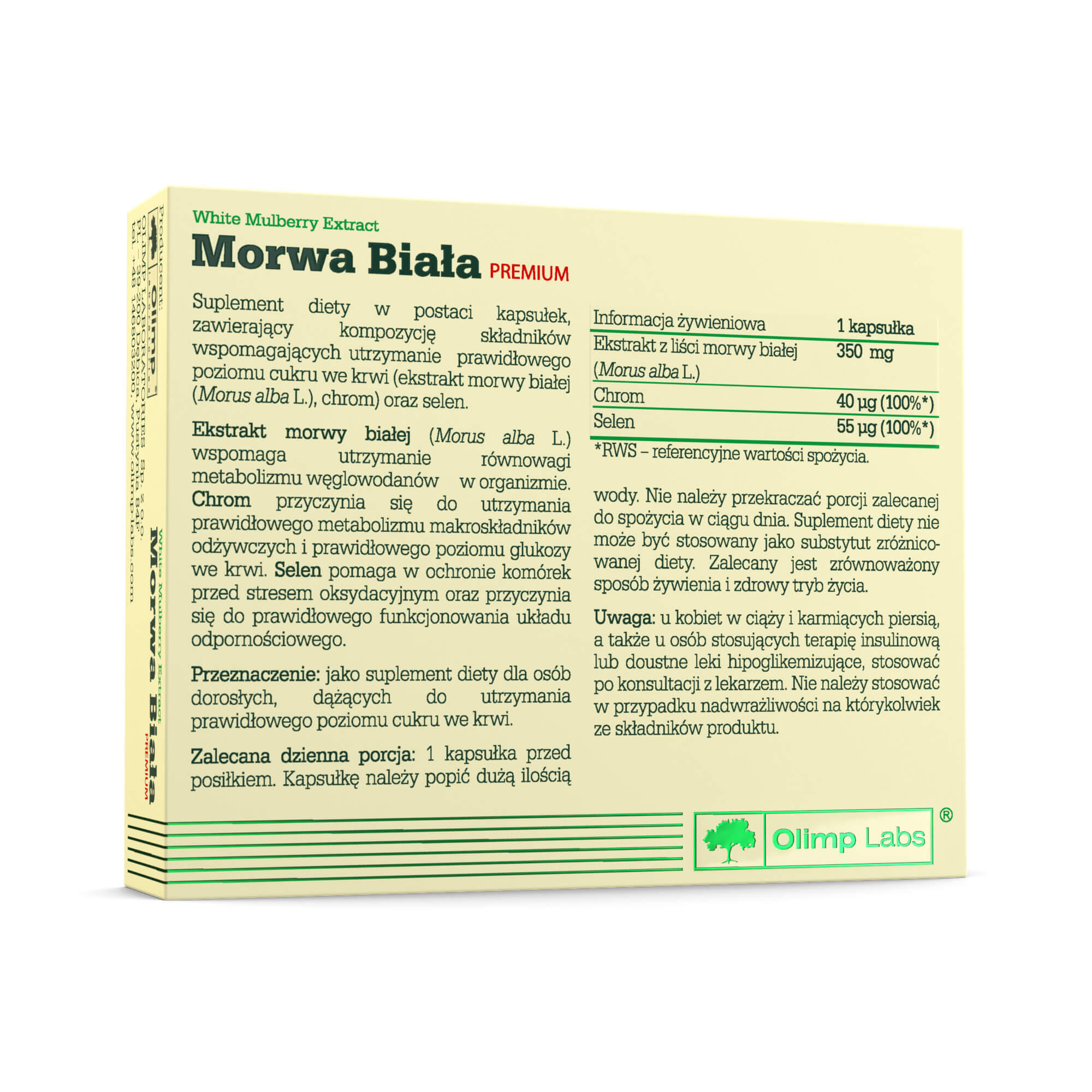 Morwa Biała Premium Olimp - 30 Kapsułek 2/4