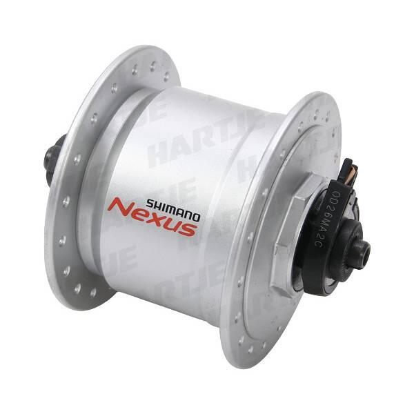 Naafdynamo Nexus DH-C6000-3R 3 Watt 36 gaats - rollerbrakes - zilver 2/3