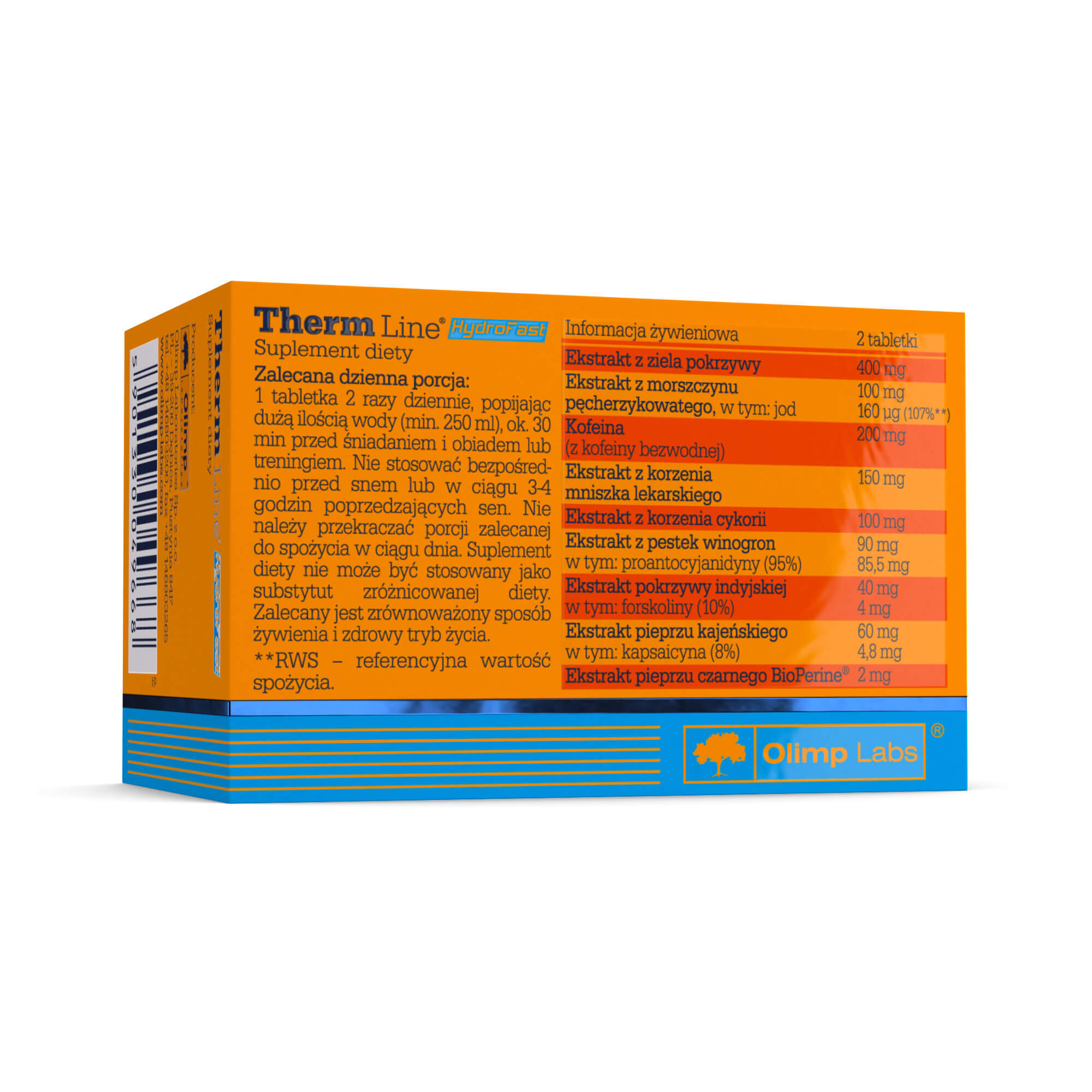 Spalacz tłuszczu Olimp Therm Line® HydroFast - 60 Tabletek 2/4