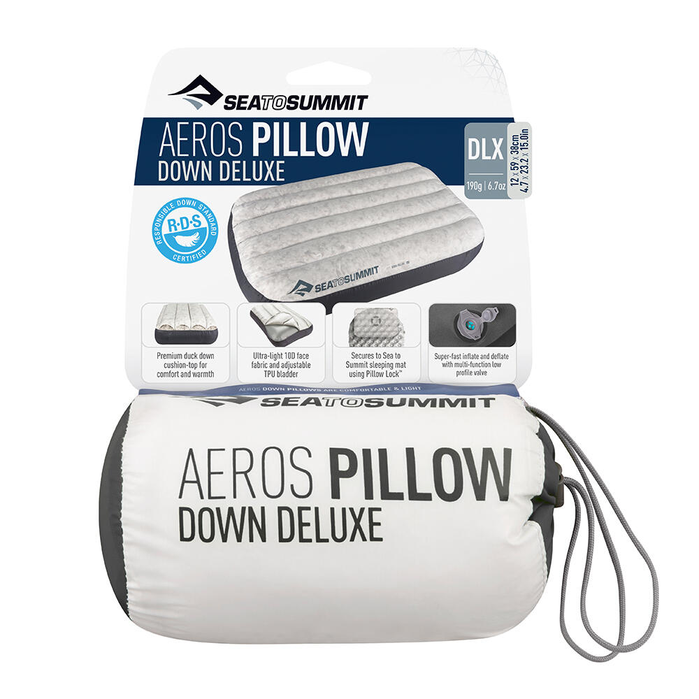 Aeros Down Pillow Deluxe Grey 3/6