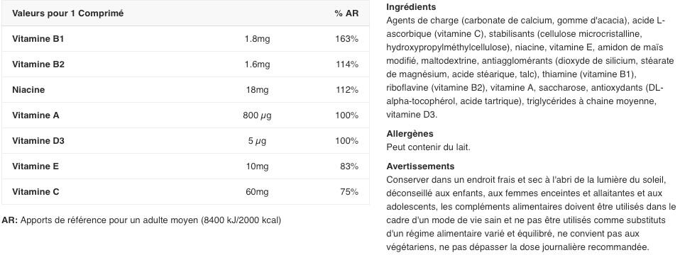 Multivitamines - Daily Multivitamin - 60 Comprimés 2/3