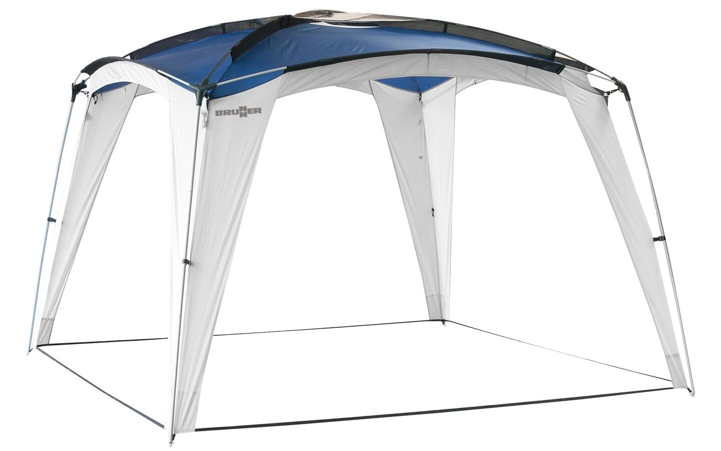 gazebo da spiaggia - medusa II 3x3 - colore bianco/blu 1/1