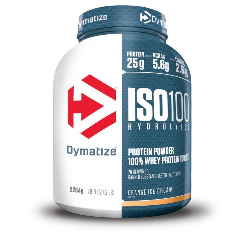 Dymatize ISO 100 Hydrolyzed Fudge Brownie 2264g - Whey Protein Hydrolysat+Isolat