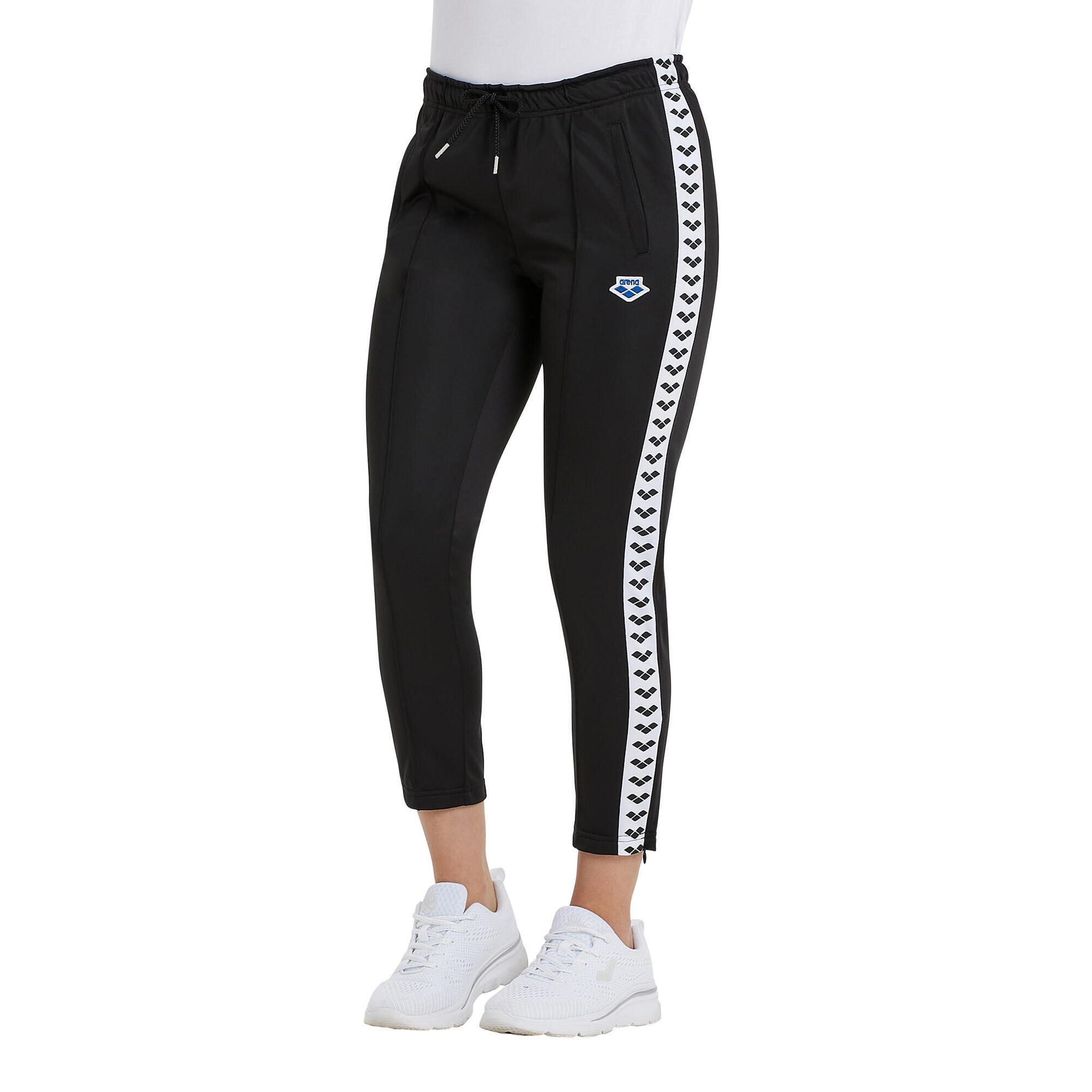 Arena - Pantalon De Running Et Gym Femme - 7/8 Team - Pantalons - Blanc|noir - S - Decathlon