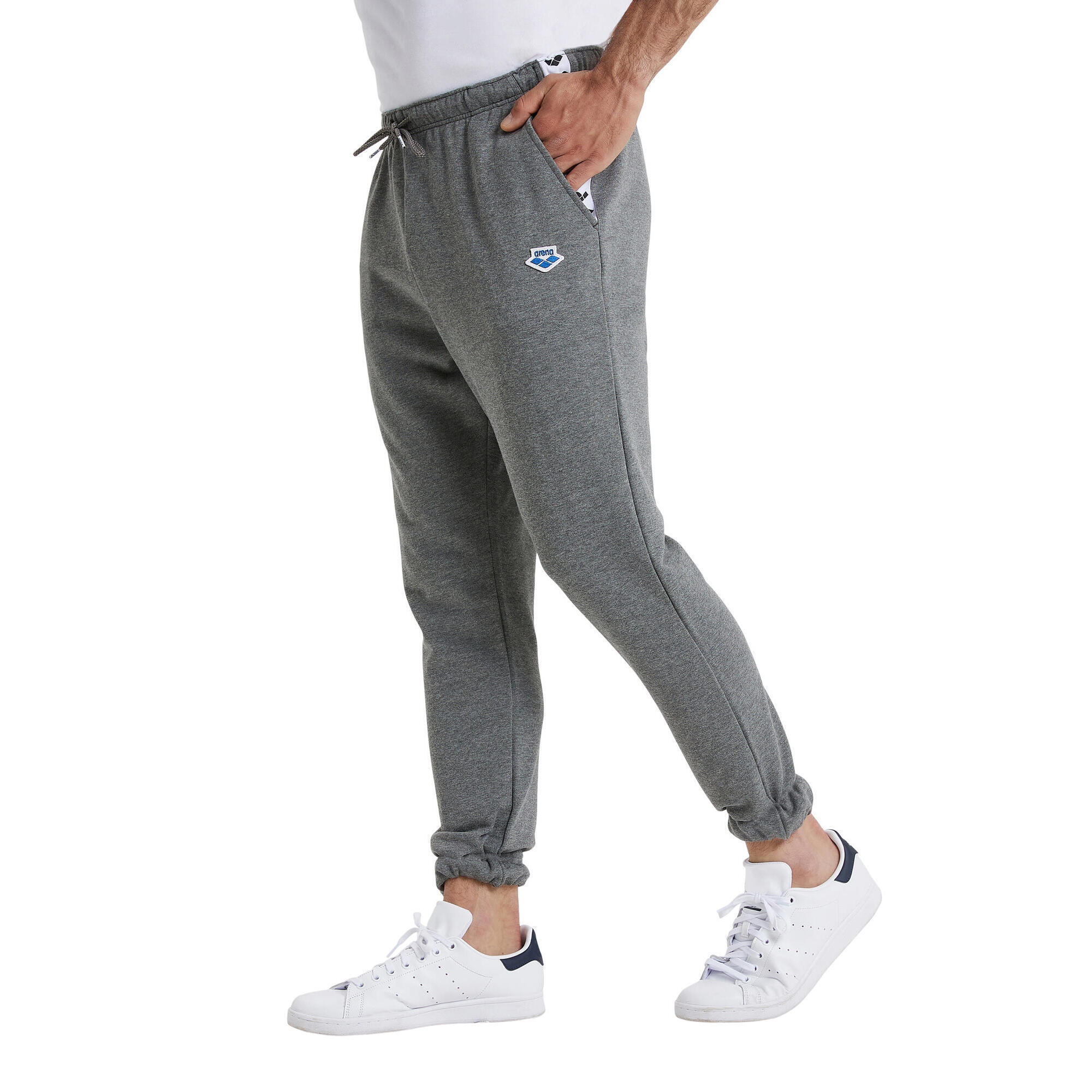 Arena - Pantalon De Running Et Gym Unisexe Adulte - Icons Solid - Pantalons - Blanc|gris - 42 M/l - Decathlon