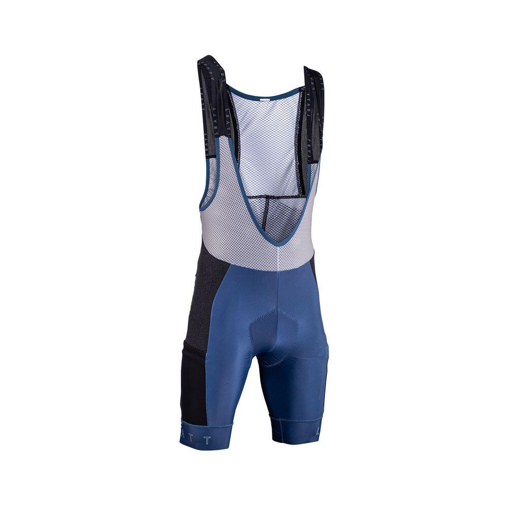 Cuissard à bretelles homme MTB Endurance 5.0 bleu 3/7
