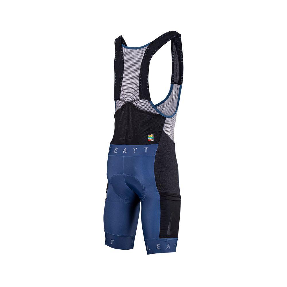 Cuissard à bretelles homme MTB Endurance 5.0 bleu 4/7
