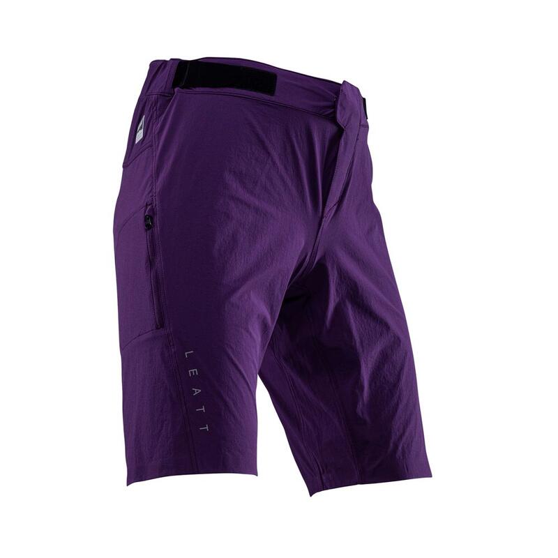Pantaloncini MTB Trail 1.0 leggeri e ventilati Viola Uomo