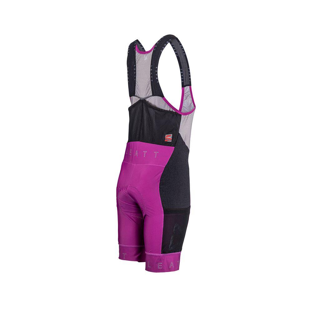 Cuissard à bretelles VTT Endurance 5.0 violet pour femme 5/6