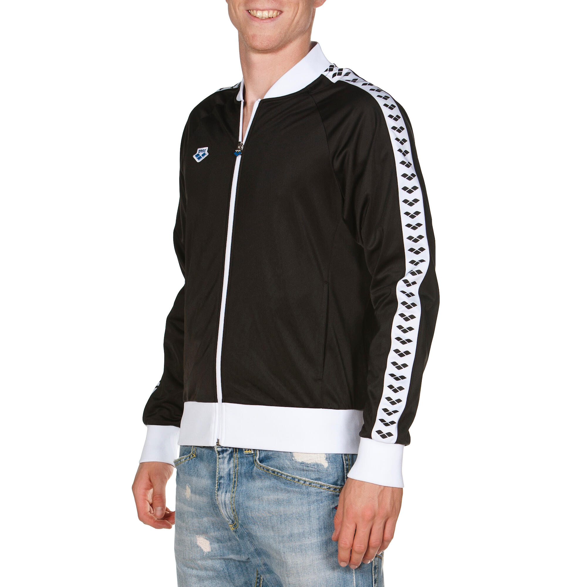 Arena - Veste De Running Et Gym  Homme - Relax Iv Team - Veste - Blanc|noir - 40 M - Decathlon
