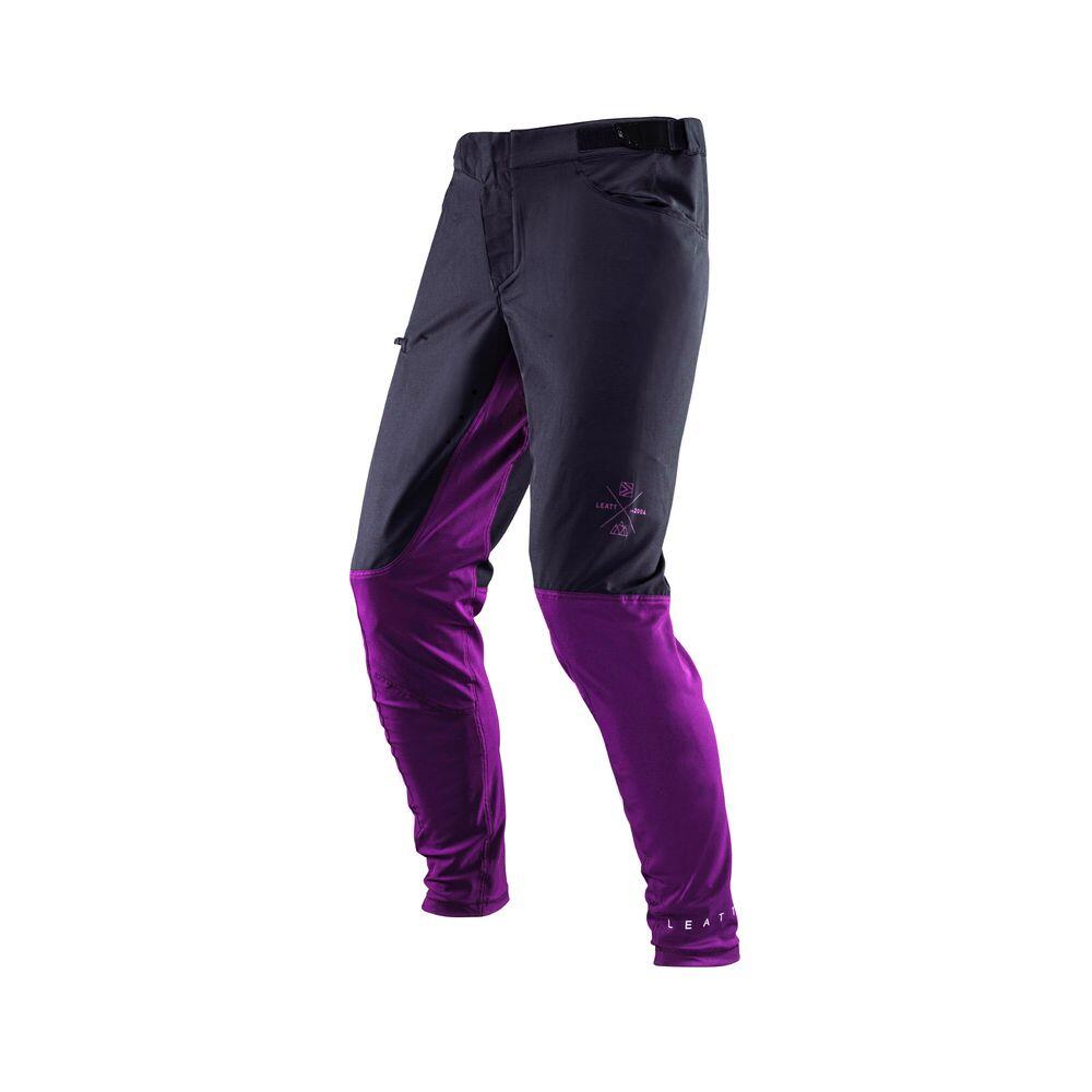 Pantaloni MTB Trail 2.0 resistenti ad acqua e fango Viola Uomo 3/5