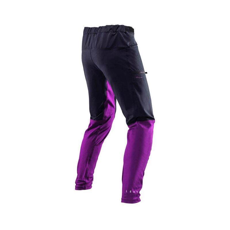 Pantaloni MTB Trail 2.0 resistenti ad acqua e fango Viola Uomo