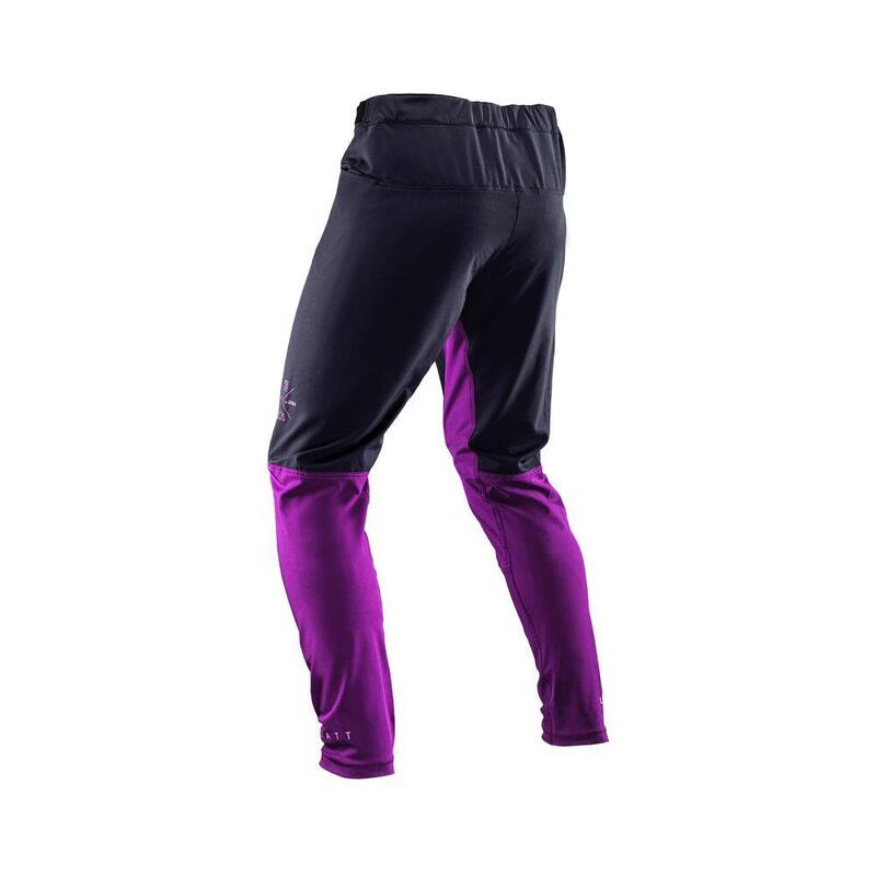 Pantaloni MTB Trail 2.0 resistenti ad acqua e fango Viola Uomo