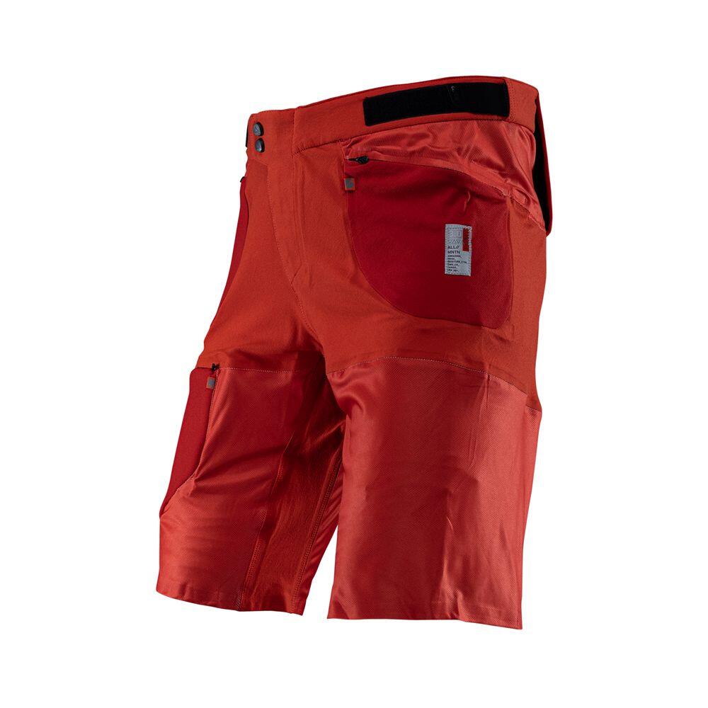 Pantaloncini MTB AllMountain 3.0 ventilati e leggeri Rosso Uomo 2/6