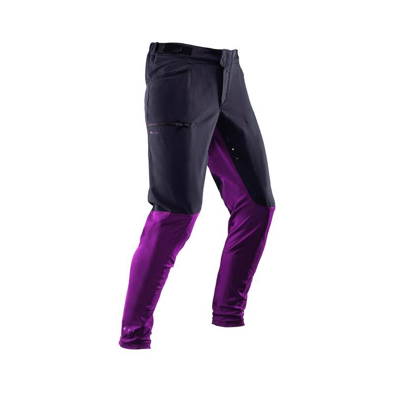 Pantaloni MTB Trail 2.0 resistenti ad acqua e fango Viola Uomo