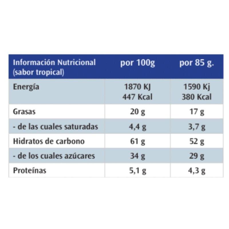 Barra de resistência de aveia tropical 85 gr Weider