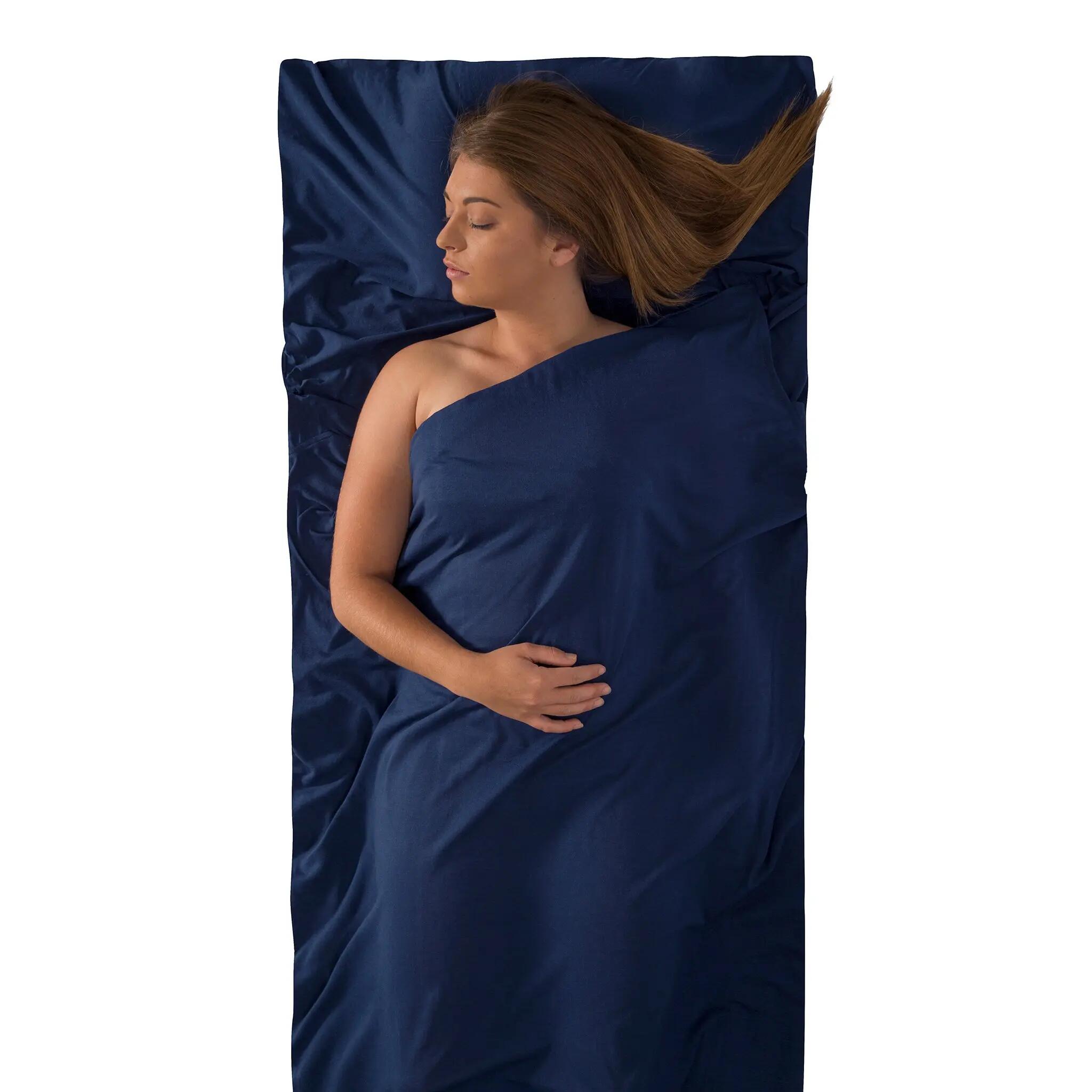 Sea to Summit Expander Travel Liner Traveller W/ Pillow Insert- Navy Blue -  2