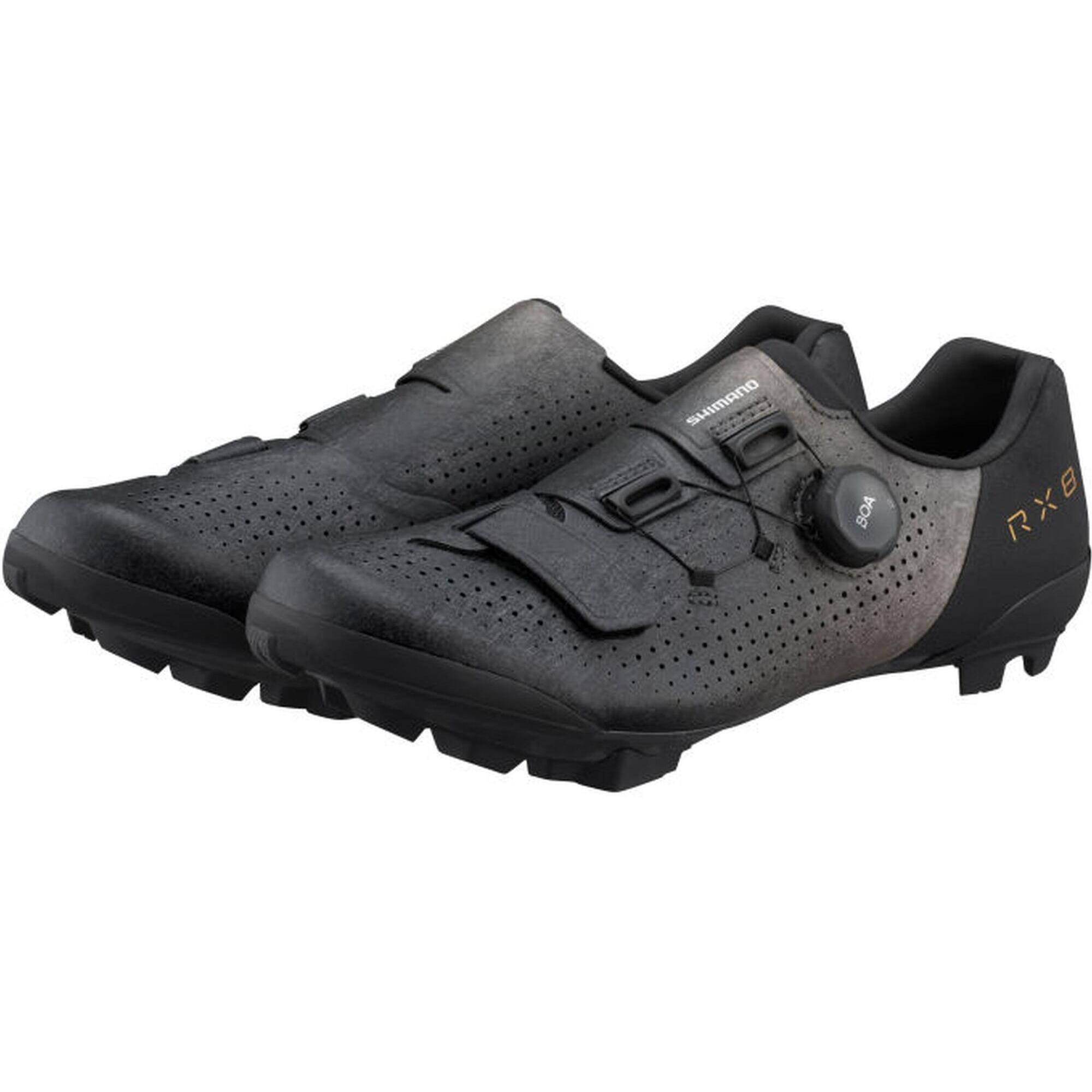 Shimano - Gravel - Chaussures De Vélo Rx801, Black - Chaussures De Sport - Gris|noir|vert - 46 - Decathlon