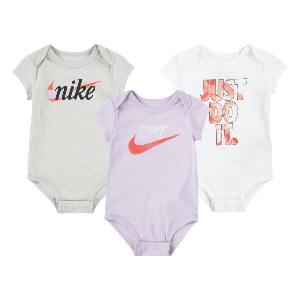 NIKE Body bambina nike summer daze 3 pezzi bodysuit-lilla/grigio/bianco-16j550-p6i