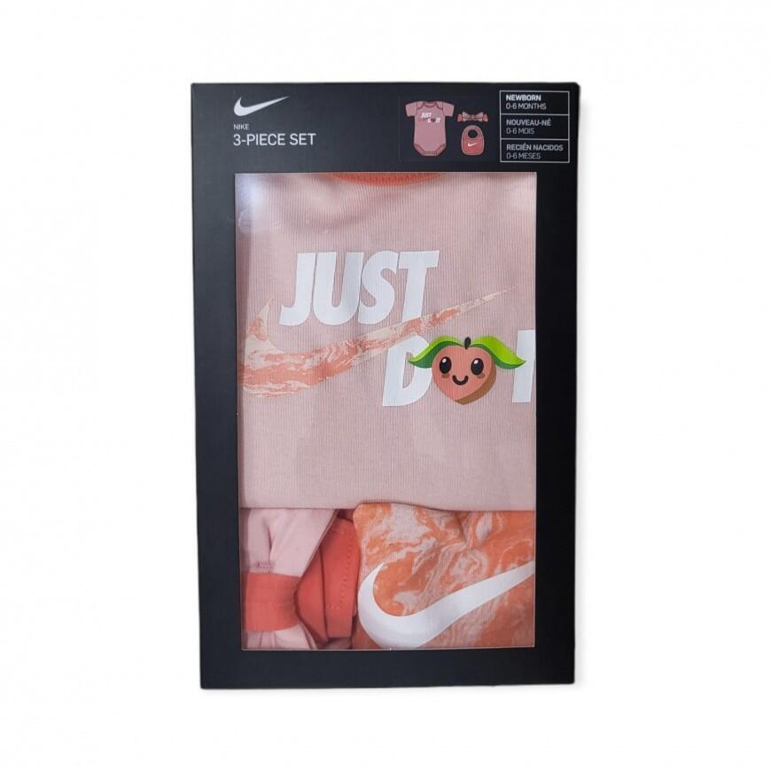 Body bambina nike lil fruits 3 pezzi 100% cotone-rosa-nn0806-x24 2/2