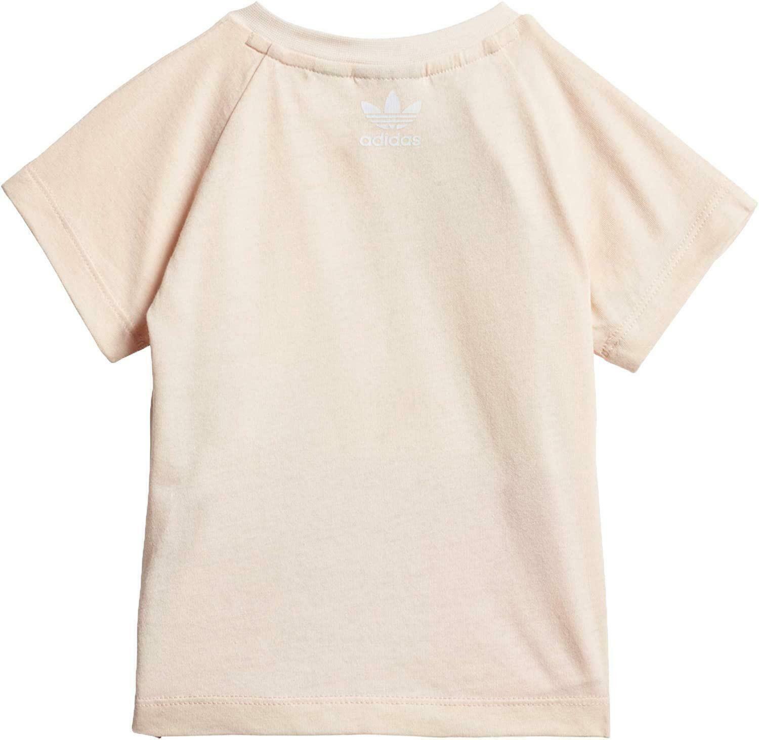 Completino bambina adidas large trefoil short tee set- gd2651 3/6