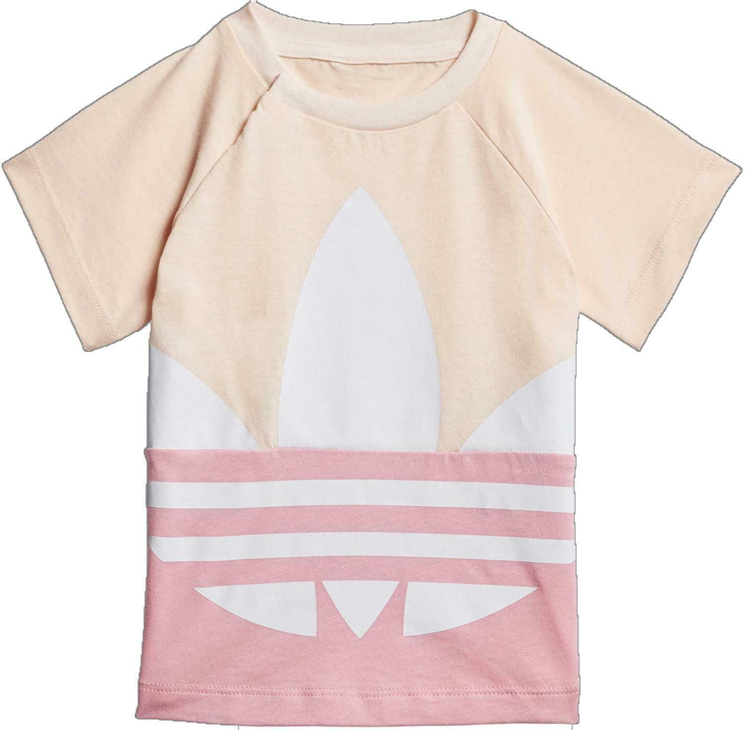 Completino bambina adidas large trefoil short tee set- gd2651 2/6