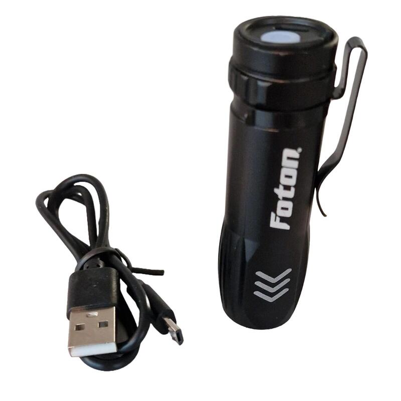Lanterna de buzunar Foton Mini 8024 reincarcabila USB cu 3 functii