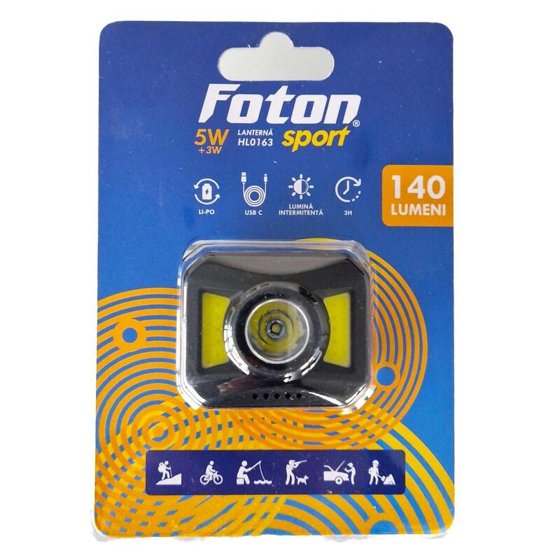 Lanterna frontala multifunctionala  Foton Sport HL0163 USB-C