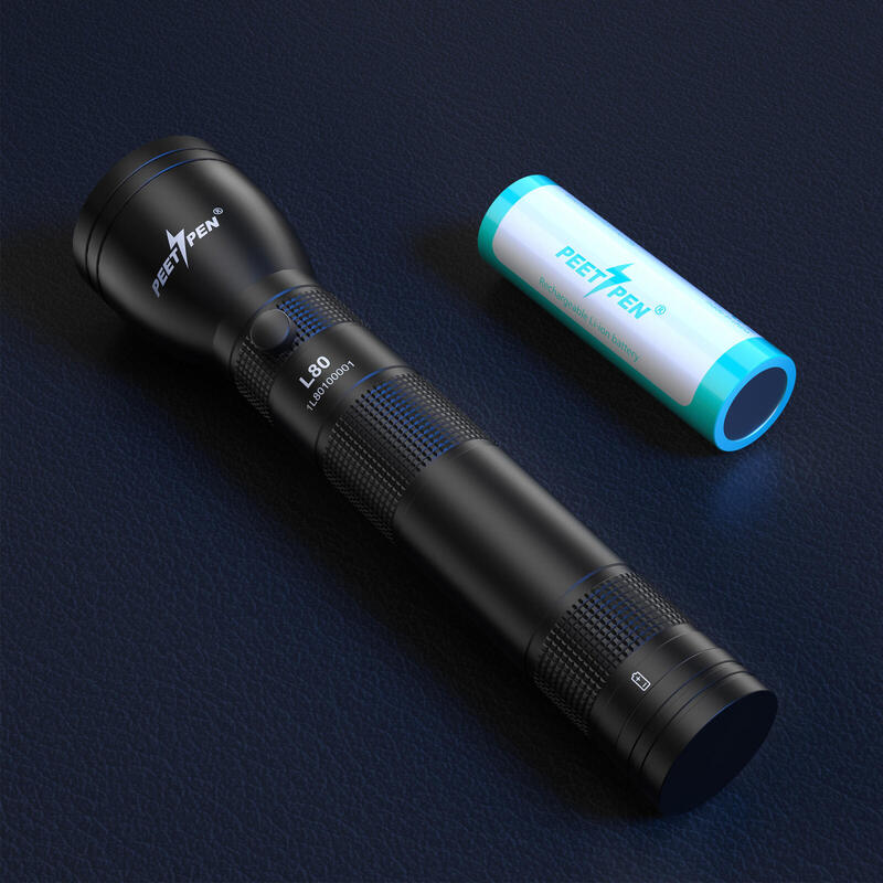 Lanternă PEETPEN L80, 1500 lumeni,  reîncărcabilă, impermeabilă IPX4