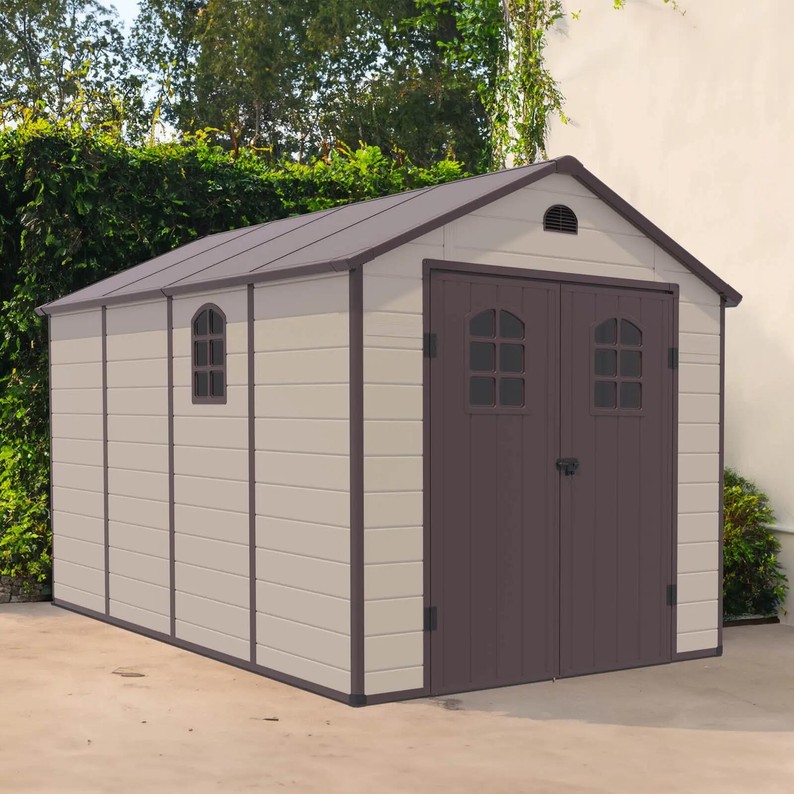 Caseta de Resina Gardiun Alessia D - 8,82 m² 241x366x238 cm con Suelo y Ventanas 2/5