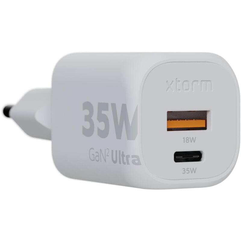 Xtorm 35W FS5 Powerbank 20,000mAh + 35W GaN2 Charger + USB-C Lightning, Blanc