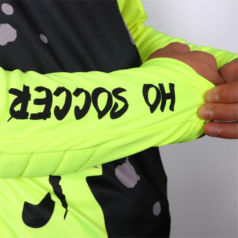 Maglia da portiere Graffiti per bambini con protezioni Lime