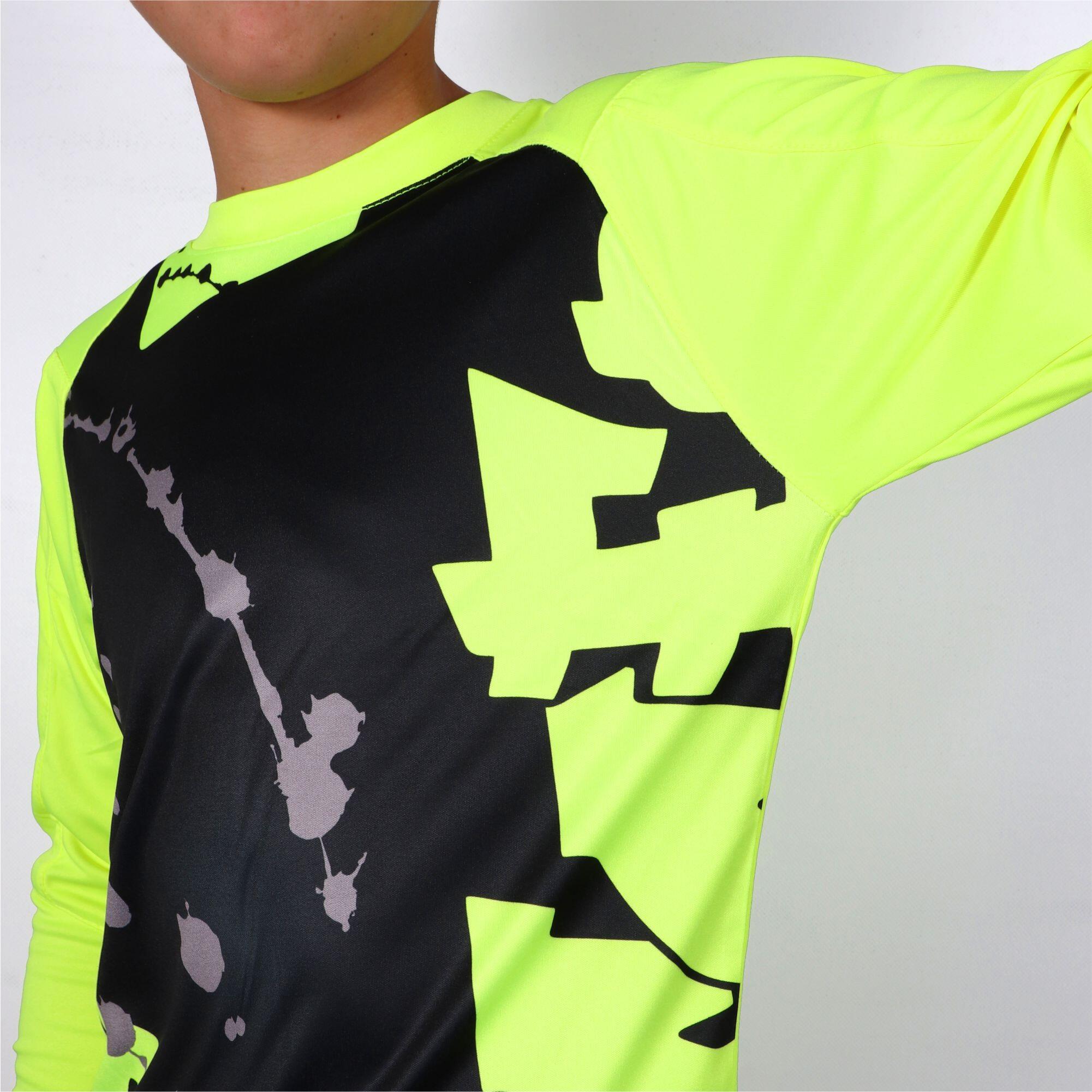 Maglia da portiere Graffiti per bambini con protezioni Lime 4/7