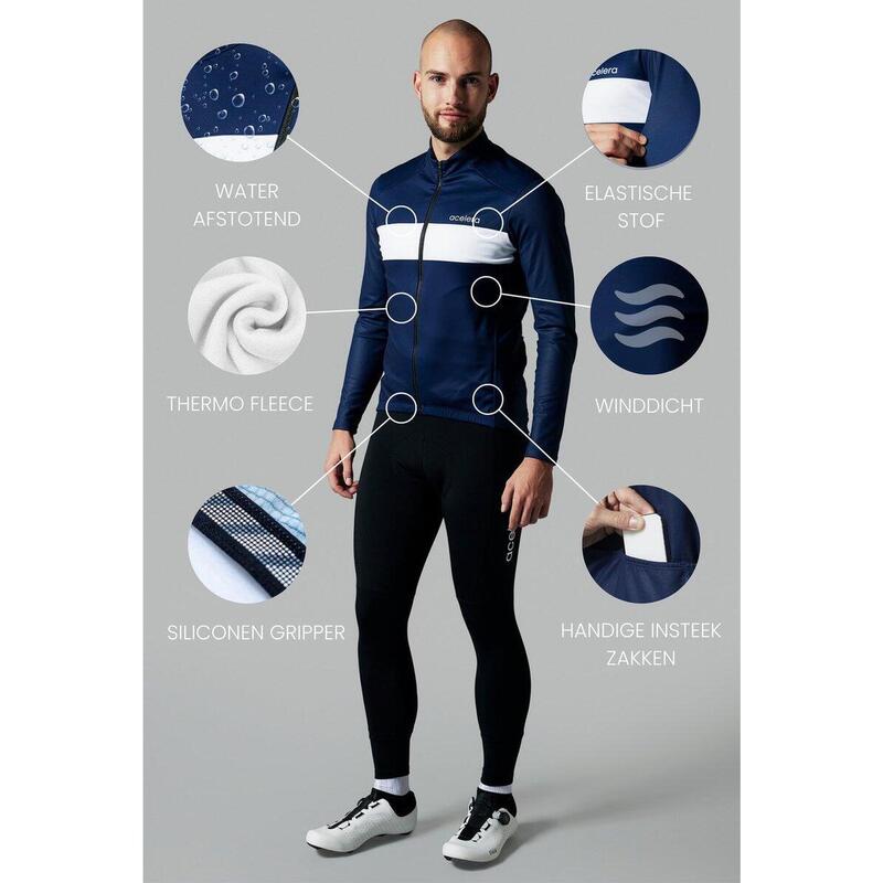 Thermo Fleece Fietsjas - Waterdicht & Winddicht – Fietskledij – Fietsjack