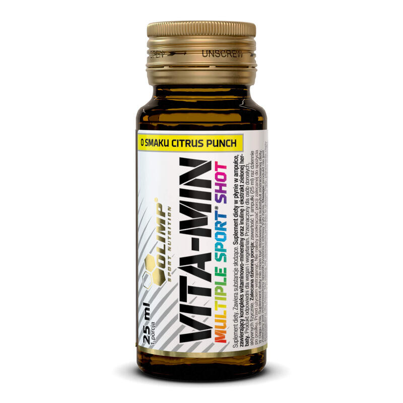 Witaminy Olimp Vita-Min Multiple Sport Shot - 25 ml Ampułka szklana