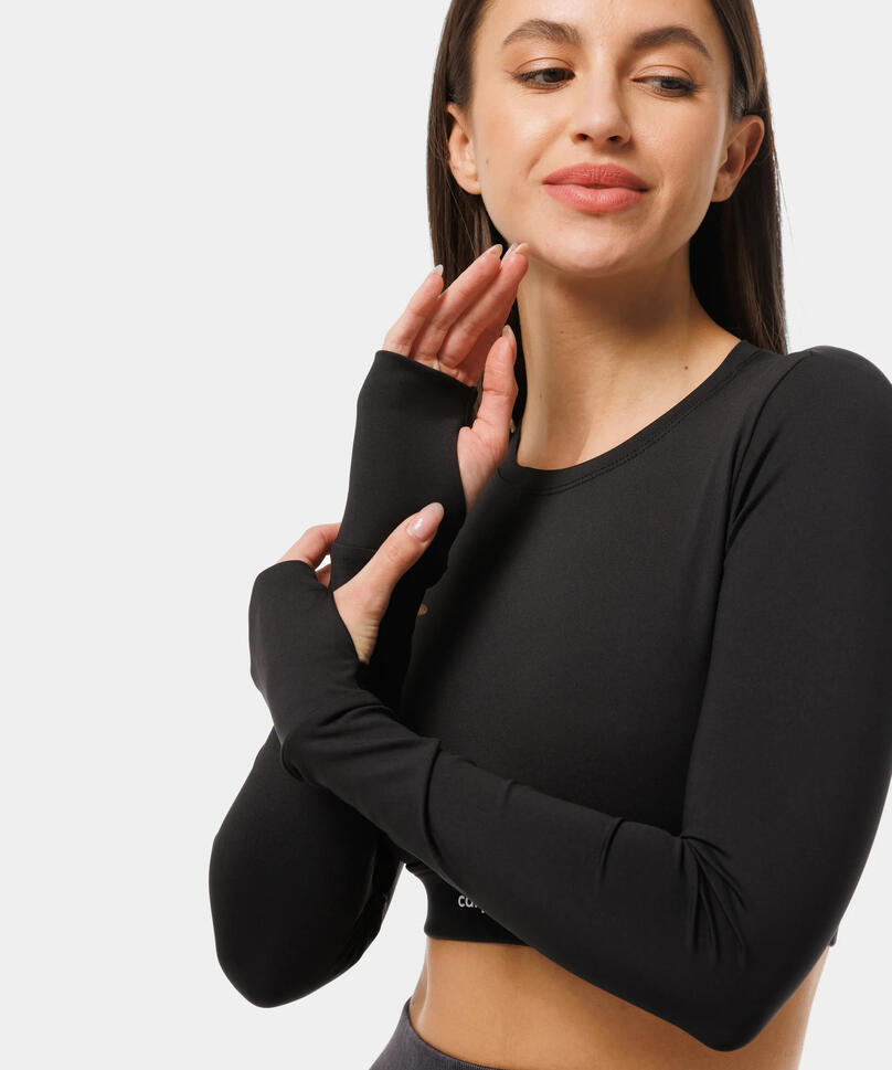 Bezszwowy longsleeve Luna z wyciętymi plecami Carpatree