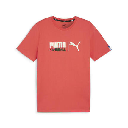 Handball T-Shirt Herren PUMA White Silver Sky Blue
